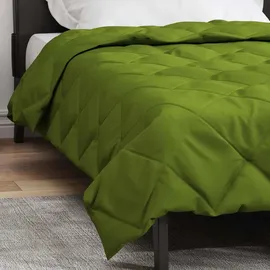 vidaXL Sommerdecke Grün 220 x 135 cm Mikrofaser