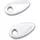 Highsider Montageplatten Indy Spacer Alu für Motorrad Silber/Chrom