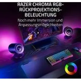 Razer Nommo V2 Full-Range-2.1 Gaming-Lautsprecher mit Subwoofer für PC schwarz