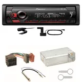 Pioneer MVH-S420DAB DAB+ AUX Bluetooth Einbauset für Seat Ibiza 6L Arosa Cordoba