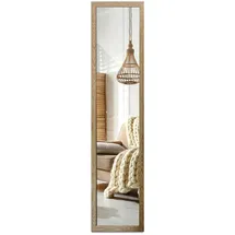 wallfluent Standspiegel 156 x 36 cm Eiche Artisan