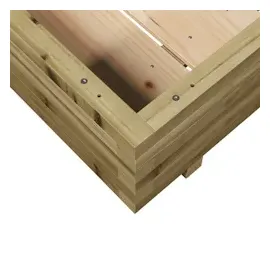 vidaXL Pflanzkübel 100x100x26,5 cm Kiefernholz Imprägniert