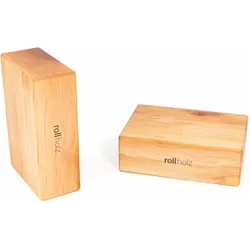 Yogablock Set aus Holz Erle Yoga Hergestellt in Freiburg - ROLLHOLZ braun No Size