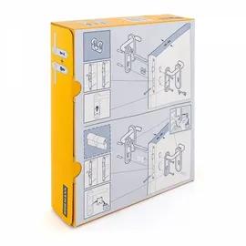 Hörmann FS Drückergarnitur D-110 Kurzschild für BB/PZ schwarz PPN (Feuerschutz-Drückergarnitur für Feuerschutztür/Mehrzwecktür H8-5 / Quadro/MZ) 545970