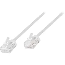 Logilink CQ3021U RJ45 Patchkabel CAT 6a U/UTP 0.50 m Weiß extrem dünn, hochflexibel, Flammwidrig, Halogenfrei