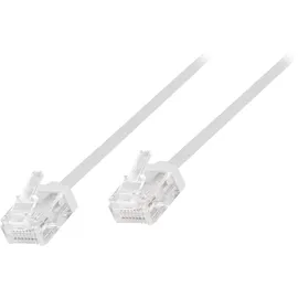 Logilink CQ3021U RJ45 Patchkabel CAT 6a U/UTP 0.50 m Weiß extrem dünn, hochflexibel, Flammwidrig, Halogenfrei