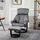 Homcom Massagesessel Polyester 76 x 80 x 102 cm grau mit Hocker