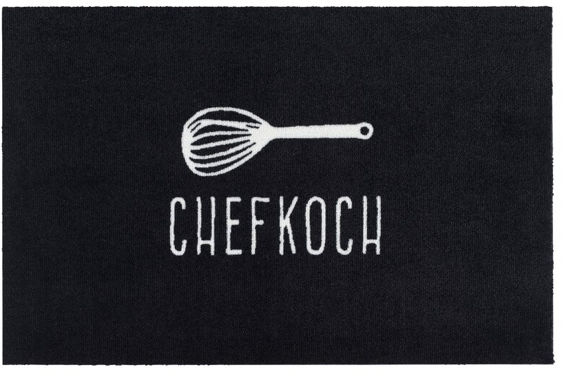 Fußmatte Chefkoch, Schwarz/Weiß 50 x 75 cm"Fußmatte Chefkoch, Schwarz/Weiß"