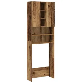 vidaXL Waschmaschinenschrank 64 x 25,5 x 190 cm Braun Holz