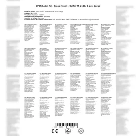 DELFIN TS 2100 - Gläserspülgerät mit Teleskop Nachspülvorrichtung - B-H-T - 40,0 x x 20,0cm.