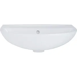 Belvit Waschbecken Komplettset 60 cm Keramik mit Armatur/Eckventil