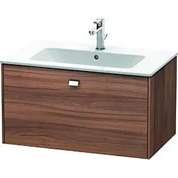 Duravit Brioso Waschtischunterbau BR400201079 820x479mm, Nussbaum Natur/Chrom, 1 Auszug