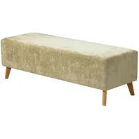 Esposa Bettbank Hellgrün, Holz, Textil, Eiche, vollmassiv, 145x45x48 cm,