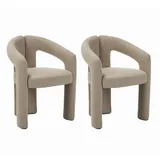 Livetastic Armlehnstuhl-Set Maro, Sand, Metall, Textil, 60x78x57 cm, Esszimmer, Stühle, Esszimmerstühle, Esszimmerstühle-Set