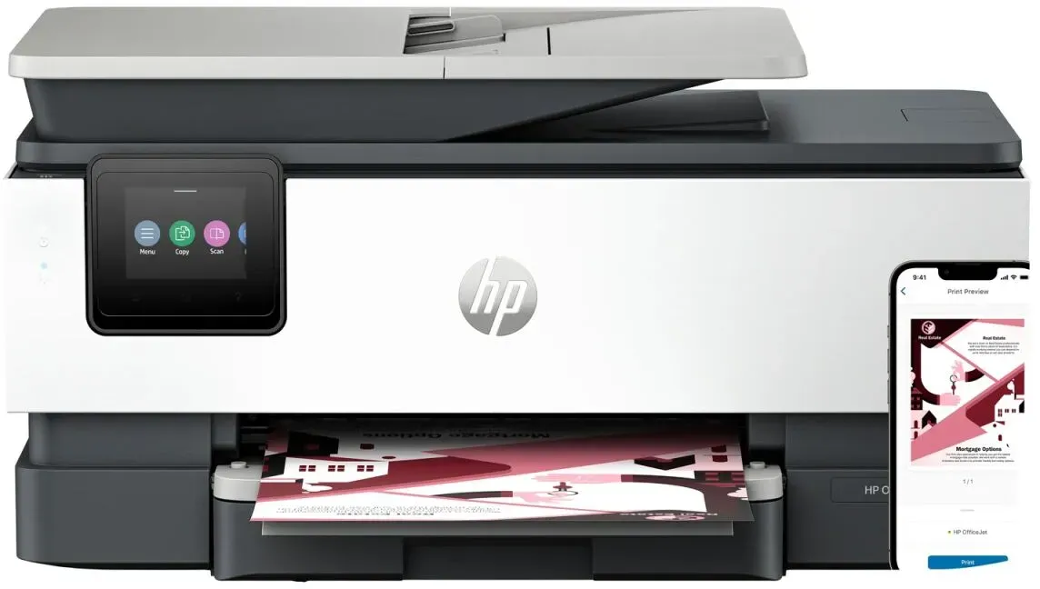 HP OfficeJet Pro 8122e Wireless All-in-One Farbe Drucker, Instant Ink, Beidseitiger Druck