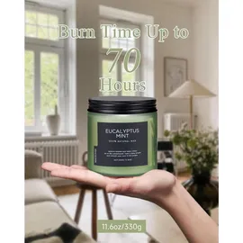 luxuskollektion Eukalyptus Minze Duftkerze 330 g türkis