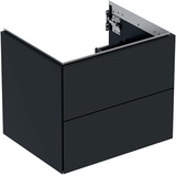 GEBERIT ONE Waschtischunterschrank, 2 Schubladen 60cm, schwarz/lackiert matt 505261008