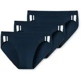 SCHIESSER 95/5 Rio-Slips Organic Cotton Streifen dunkelblau S 3er Pack