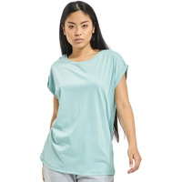 URBAN CLASSICS Ladies Extended Shoulder Tee T-Shirt bluemint, M