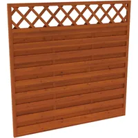 Andrewex Sichtschutzzaun Element Country 180 cm x 180 cm teak