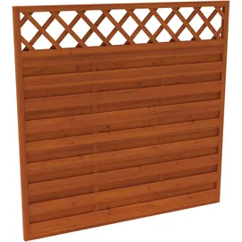 Andrewex Sichtschutzzaun Element Country 180 cm x 180 cm teak