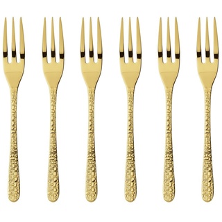 Sambonet Venezia Kuchengabeln goldfarben 6 St.