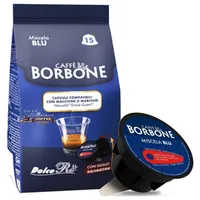 90 Kapseln Caffè Borbone Blend Blau Modell Dolce Gusto Nescafe 6 Tüten