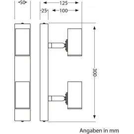 ledscom.de Deckenleuchte FARE, 2-flammig, weiß matt, 2x E27 max. 60W
