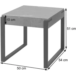 MCW Beistelltisch, quadratisch grau
