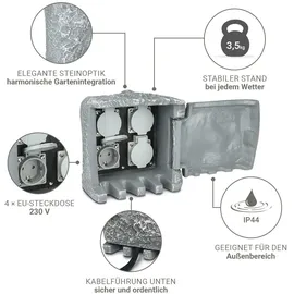 Longlife LED Gartensteckdose IP44 4 St.