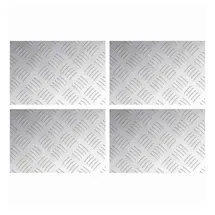 vidaXL Rautenscheiben 4 Pcs Silber 30 X 20 Cm Aluminium Vidaxl