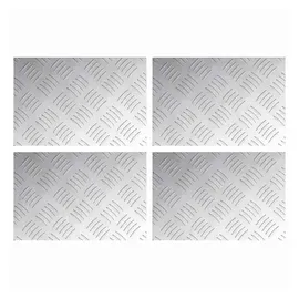 vidaXL Rautenscheiben 4 Pcs Silber 30 X 20 Cm Aluminium Vidaxl