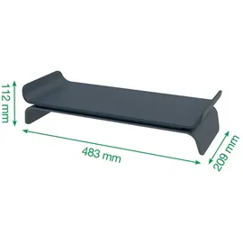 Leitz Monitorständer Ergo bis 27" Dunkelgrau