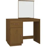 vidaXL Schminktisch Honigbraun 95x50x134 cm Massivholz Kiefer