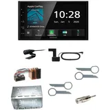 Kenwood DMX5020DABS Bluetooth USB MP3 DAB+ Einbauset für Mercedes ML W163