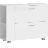 VASAGLE Waschbeckenunterschrank mit offenen Fächern an einer Seite