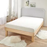 BettwarenShop Spannbettlaken Jersey-Elasthan 120 x 200 - 130 x 220 cm weiß