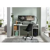 borchardt Möbel Gamingtisch »Tippy«, Breite 160 cm, Schreibtisch mit viel Stauraum Weiß