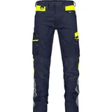DASSY Stretch-Arbeitshose für Damen Hong Kong Women - nachtblau/neongelb - 48