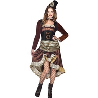 amscan Damen Noble Steampunk Frau Größe 38-40 Kostüm Set, Multi, (2 Stück)