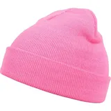 MSTRDS Beanie Basic Flap - Pink - ONE SIZE
