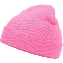MSTRDS Beanie Basic Flap - Pink - ONE SIZE