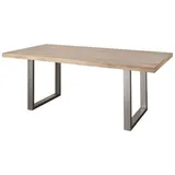 Massivmoebel24 Mango 160 x 90 x 76 cm weiß
