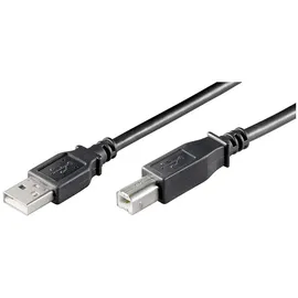 goobay USB 2.0 Hi-Speed Kabel 68900 USB 1,8m A/B-Stecker schwarz