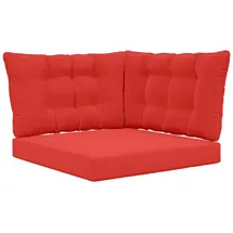vidaXL Sofakissen 80 x 43 x 10 cm rot 3 St.