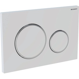 Geberit Sigma20 Betätigungsplatte weiß/hochglanz verchromt