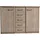 Wiemann Kombikommode 125 x 89 x 37 cm Beige (Eiche, sägerau)