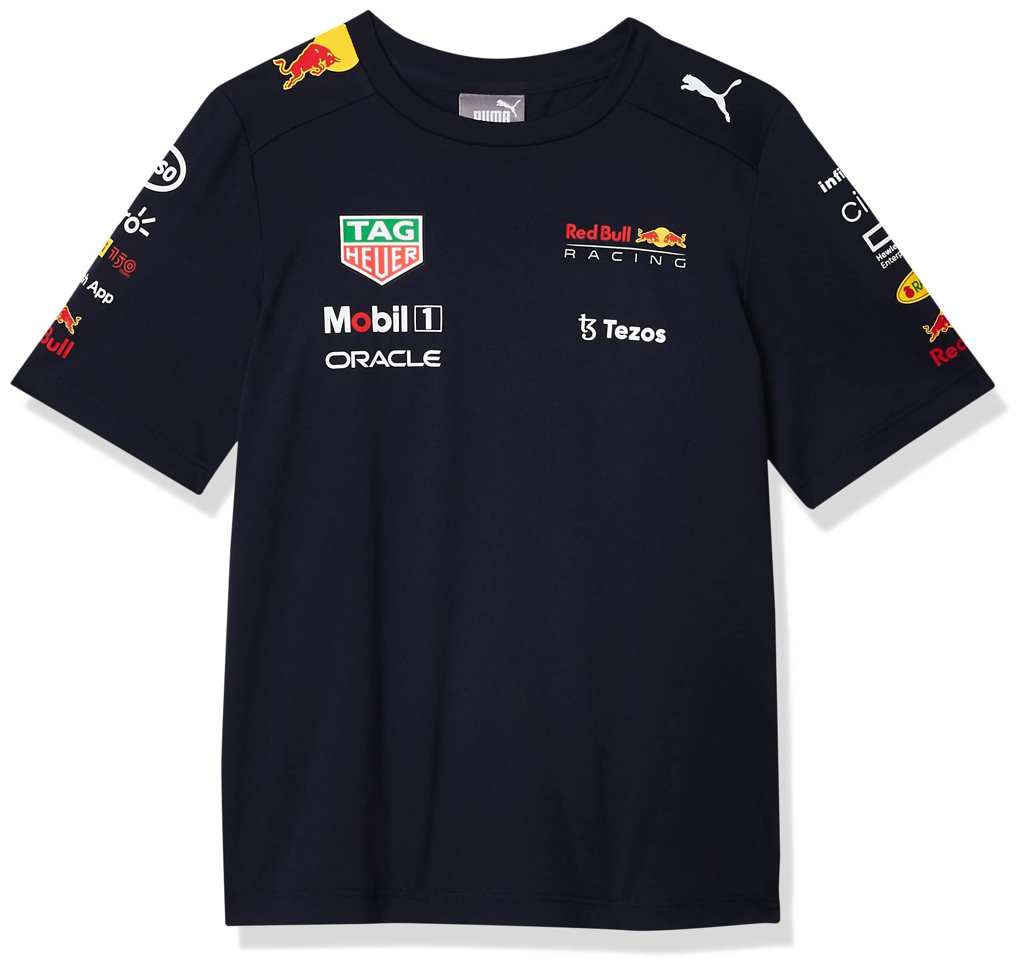 Red Bull Racing - Offizielle Formel 1 Merchandise Kollektion - Kinder 2022 Team T-Shirt - Dunkelblau - Größe 104