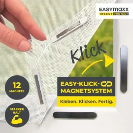 EasyMaxx Insektenschutz Fenster 130 x 150 cm Weiß