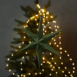 Papierstern LUNA - Dekostern - Weihnachtsstern - hängend - 6-zackig - D: 30cm - ...